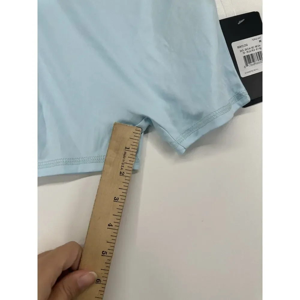 Hurley Nike Dri Fit UPF 50+ OnePiece Rashguard Swimsuit Baby Boy Light Blue‎ 6m